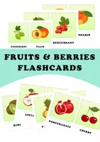 Vorschau - Poster - Fruits & Berries – English Vocabulary Flashcards for Kids - Deckblatt