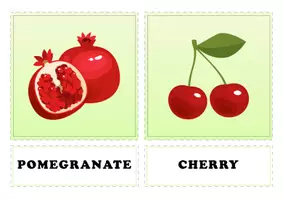 Vorschau - Poster - Fruits & Berries – English Vocabulary Flashcards for Kids - Seite 1