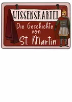 Vorschau - Stationenlernen - Wissenskartei Sankt Martin - Lesekarten zur Mantelteilungserzählung - Seite 1