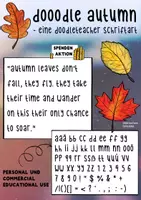 Vorschau - selbst erstellte Schriftarten - Doodle Autumn - Font / Schriftart - Seite 1