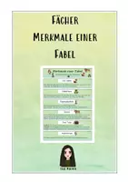 Vorschau - Merkblätter - Fächer Merkmale Fabel Frau Minimin Kopie - Deckblatt