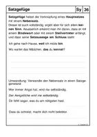 Vorschau - Arbeitsblätter - Grammatikübung - Satzgefüge - Deckblatt