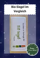 Vorschau - Arbeitsblätter - Bio-Siegel Flyer mit Lösung - Deckblatt