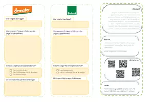 Vorschau - Arbeitsblätter - Bio-Siegel Flyer mit Lösung - Seite 2