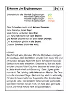 Vorschau - Arbeitsblätter - Grammatikübung - Objekt und Kasus - Deckblatt