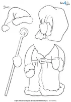 Vorschau - Mal- und Bastelvorlagen - Nikolaus oder Weihnachtsmann - Bastelvorlage - Seite 3