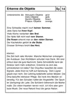 Vorschau - Arbeitsblätter - Grammatikübung - Objekt und Kasus - Seite 1