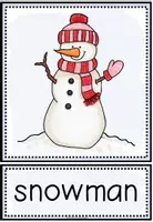 Vorschau - Bildkarten - WINTER - Picture + Word Cards - Seite 1