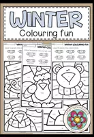 Vorschau - Arbeitsblätter - Winter Colouring Fun - Parts of speech - Deckblatt