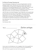 Vorschau - Arbeitsblätter - Die Zahlen bis 10 zerlegen - Automatisierung (5 AB) - Seite 1