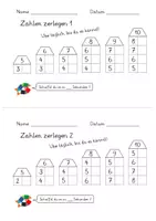 Vorschau - Arbeitsblätter - Die Zahlen bis 10 zerlegen - Automatisierung (5 AB) - Seite 2