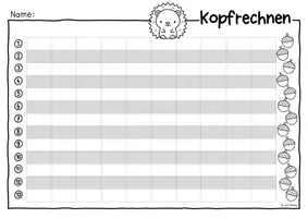 Vorschau - Arbeitsblätter - Kopfrechenblatt (herbstlich) - Seite 2