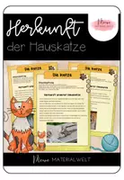 Vorschau - Arbeitsblätter - Gruppenpuzzle "Herkunft der Hauskatze" - Deckblatt