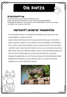 Vorschau - Arbeitsblätter - Gruppenpuzzle "Herkunft der Hauskatze" - Seite 3