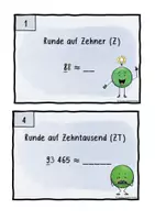 Vorschau - Arbeitsblätter - Schleichaufgaben Zahlen runden Sarahs Streberladen - Seite 2
