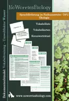 Vorschau - Arbeitsblätter - DFU - Vokabular - Umweltfaktor Wasser - Deckblatt