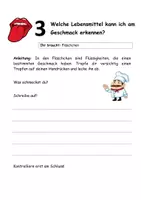 Vorschau - Arbeitsblätter - Was kann meine Zunge alles erkennen? - Ein Experiment zum Thema Geschmackssinn - Deckblatt