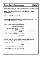 Vorschau - Arbeitsblätter - Grammatikübung - Infinitivobjekt - Deckblatt