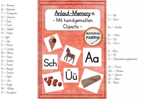 Vorschau - Spiele - Anlaut-Memory® mit handgemalten Cliparts - Seite 3