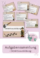 Vorschau - Stationenlernen - Detektiv Aufgabenkarten - Deckblatt