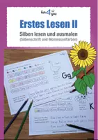 Vorschau - Arbeitsblätter - Erstes Lesen 2 - Silben lesen und ausmalen - Deckblatt