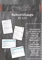 Vorschau - Arbeitsblätter - Buchvorstellungen für höhere Klassen! - Deckblatt