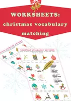 Vorschau - Spiele - Christmas / Weihnachten / New Year vocabulary matching part 2 - Deckblatt
