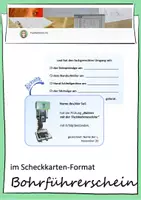 Vorschau - Bildkarten - Maschinen-/Bohrführerschein im Scheckkartenformat - Deckblatt