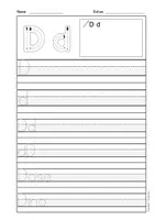 Vorschau - Arbeitsblätter - Arbeitsblätter Buchstabe D Druckschrift, Buchstabeneinführung, DaZ, Deutsch - Seite 2