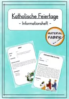 Vorschau - Merkblätter - Informationskarten - Feiertage im katholischen Kirchenjahr - Seite 1