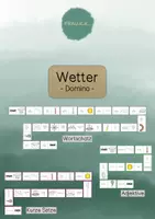 Vorschau - Spiele - Domino Thema Wetter (DaZ/Sachunterricht) - Deckblatt