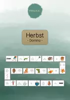 Vorschau - Spiele - Domino Thema Herbst (DaZ) - Deckblatt