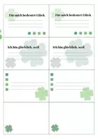 Vorschau - Arbeitsblätter - Glück & Achtsamkeit Arbeitsblätter und Poster - Seite 1