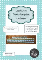 Vorschau - Spiele - Legekarten Gewichte ordnen - Deckblatt