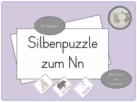 Vorschau - Spiele - Silbenpuzzle Nn - Deckblatt