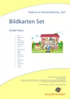 Vorschau - Fördermaterial/Inklusion - Wohnen DaZ - Unser Haus: - 19 Bild-Wort-Karten - Bildkarten - Deckblatt
