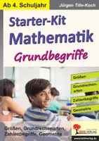 Vorschau - Arbeitsblätter - Starter-Kit Mathematik – Grundbegriffe Größen, Grundrechenarten, Geometrie | Mathematik Sekundarstufe I Klasse 5–10 | Dyskalkulie, Förderbedarf, Zahlenverständnis, Nachhilfe, Lösungen - Deckblatt