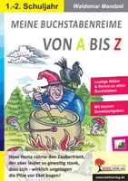 Vorschau - Arbeitsblätter - Meine Buchstabenreime von A bis Z | Deutsch Anfangsunterricht Grundschule Klasse 1-2 | ABC, Buchstaben lernen, Reime, Lesen lernen, Förderbedarf, Feinmotorik - Deckblatt
