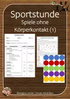 Vorschau - Stundenentwürfe - Materialpaket: Sportstunden ohne Körperkontakt - Seite 1