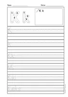Vorschau - Arbeitsblätter - Arbeitsblätter Buchstabe K Druckschrift, Buchstabeneinführung, DaZ, Deutsch - Seite 2