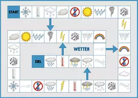 Vorschau - Stationenlernen - Spielfeld Wortschatz Wetter (DaZ) - Seite 3