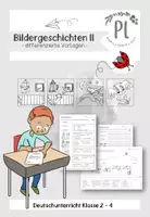 Vorschau - Arbeitsblätter - Bildergeschichten: Differenzierte Arbeitsblätter Set 2 (Klasse 2-4) - Deckblatt
