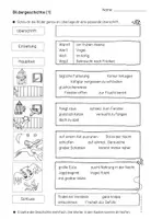 Vorschau - Arbeitsblätter - Bildergeschichten: Differenzierte Arbeitsblätter Set 2 (Klasse 2-4) - Seite 1