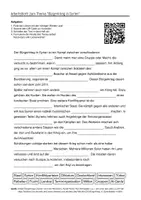Vorschau - Arbeitsblätter - Lernposter + Arbeitsblätter zum Thema "Bürgerkrieg in Syrien" + Lösung & MP3 + Mindmap + Infografik - Seite 1