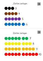 Vorschau - Arbeitsblätter - Die Zahlen bis 10 zerlegen (mit Lernvideolink) - Seite 2