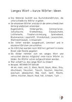 Vorschau - Stationenlernen - Wörterspiel: Langes Wort - kurze Wörter - Seite 1