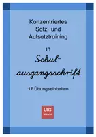 Vorschau - Arbeitsblätter - Satz- und Aufsatztraining in Schulausgangsschrift SAS - Deckblatt