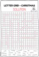 Vorschau - Arbeitsblätter - Letter Grid / Wortgitter - "Christmas" - Seite 3
