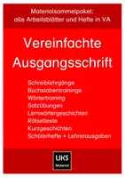 Vorschau - Stundenentwürfe - Materialsammelpaket in Vereinfachter Ausgangsschrift VA - Deckblatt