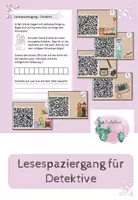 Vorschau - Arbeitsblätter - Detektiv Lesespaziergang QR - Deckblatt